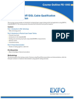Introduction to VF-DSL Cable Qualification and Fault Location