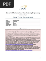 Gear Train Experiment