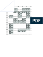 My Timetable Year 1 Term 1