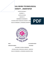 JNTU Anantapur Statistical Methods 2 Assignment