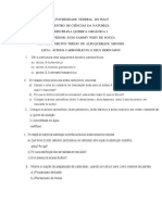 LISTA 09 - Ácidos Carboxílicos e Derivados