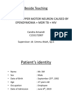 Paraparesis Upper Motor Neuron Caused by Ependymoma
