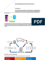 SQL Server 2016 - Data Masking and Always Encrypted