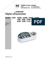 Kern Refractometer ORD-1RS Manual