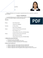 Tan Patricia Marie CV