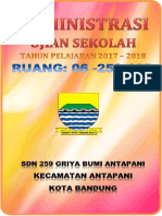 Cover Administrasi Ujian Sekolah Ruang 1