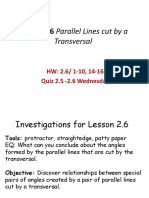 Parallel Lines and Transversals