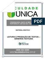 Leitura e Produção Textual - Genero Textual