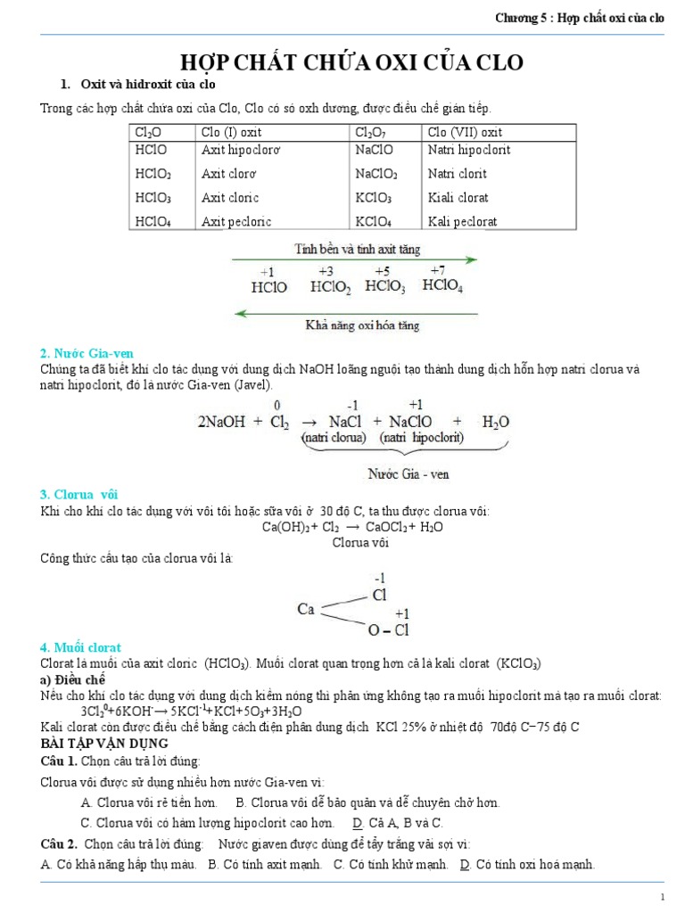 Hc Co Oxi Cua Clo Pdf