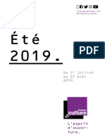 Programmation Été 2019 Sur France Culture