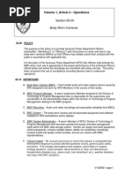 Body Worn Camera Policy