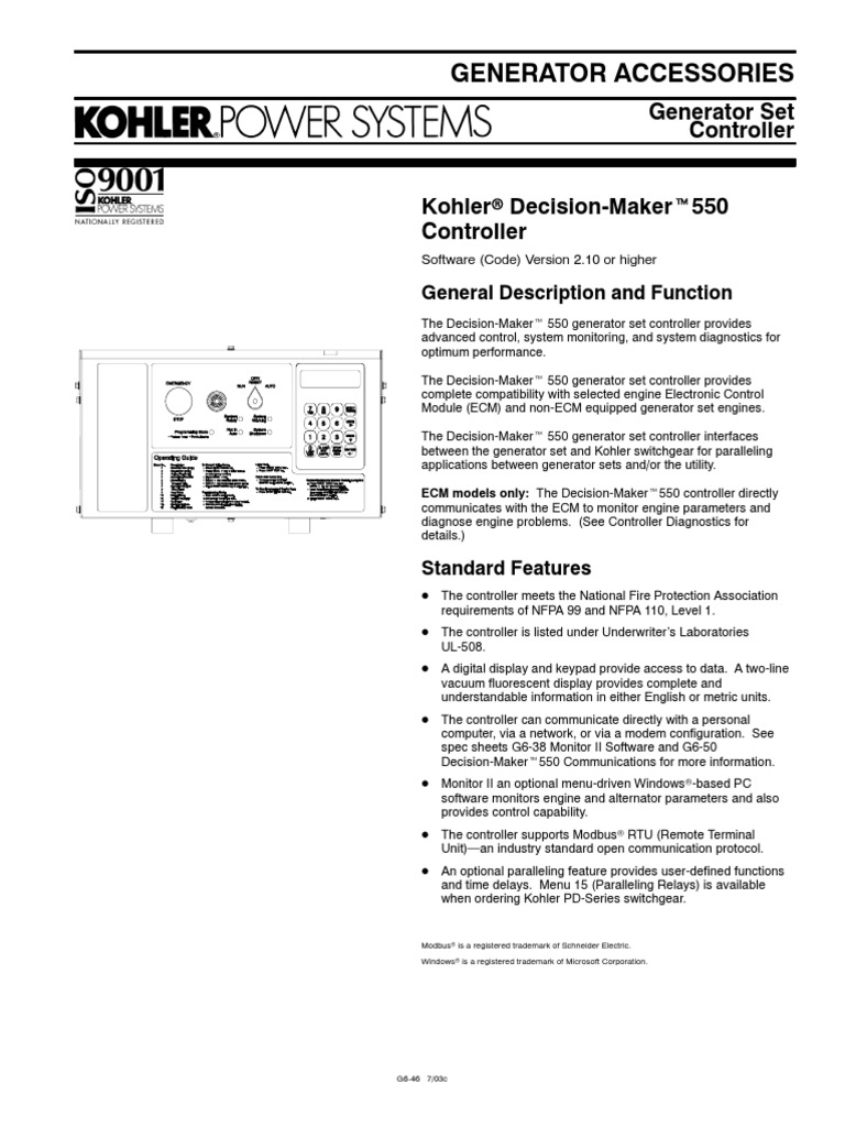 Decision Maker 550 PDF Switch Relay