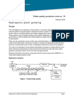 Hydroponic Plant Growing: Water Quality Protection Note No. 19