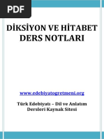 Di̇ksi̇yon Ve Hi̇tabet Ders Notlari