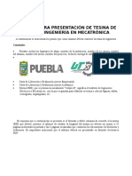 Plantilla para Informe de Tesina INGENIERÍA 2019