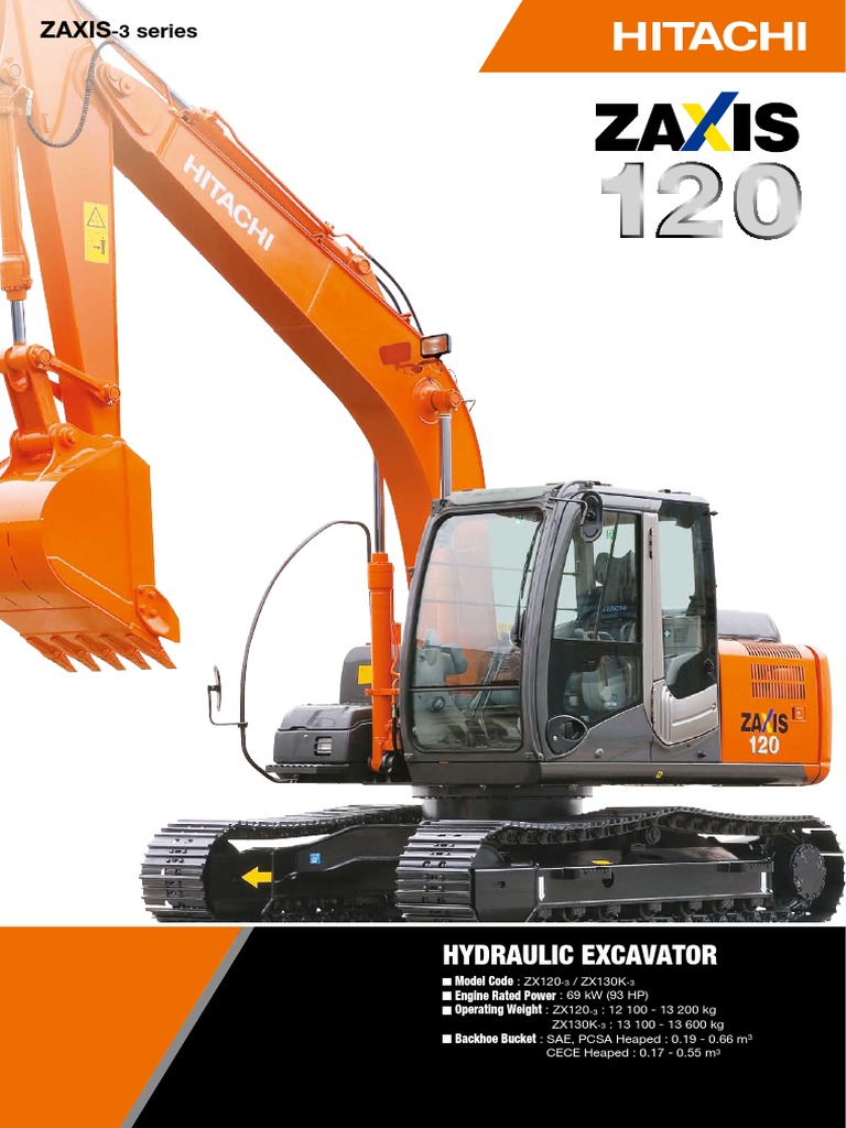 えすページ Hitachi ZX120-3 Excavator Overview | PDF | Fuel Injection | Diesel
