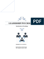 Leadership Psychology