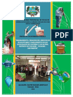 Mejoramiento, Creacion Del Servicio de Agua Potable y Saneamiento en Las Localidades de Yacusisa y Los Olivos, Distrito de Tocache - Tocache - San Martin