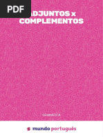 Adjuntos Adverbiais e Complementos