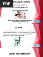 LICENCIA DE MATERNIDAD