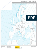 Mapa Politico de Europa Mudo 1 13.725.000