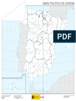 Mapa Politico de Espana Mudo 1 3.000.000