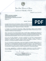 Carta para Jorge Castaño Gutiérrez - Superintendente Financiero