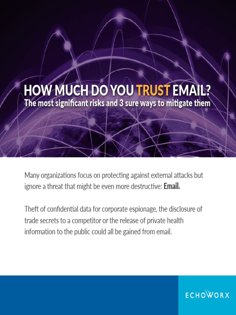 How Much Do You Email?: Trust | PDF | Encryption | Information Age
