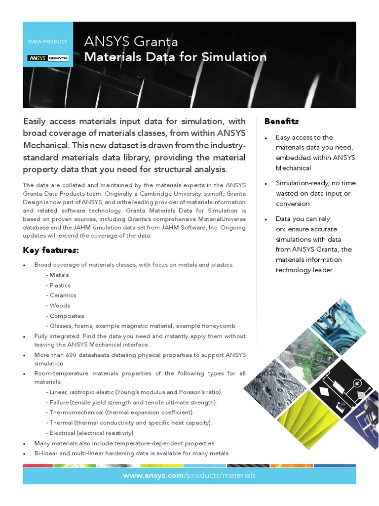 GRANTA Materials Data For Simulation PDF Strength Of Materials