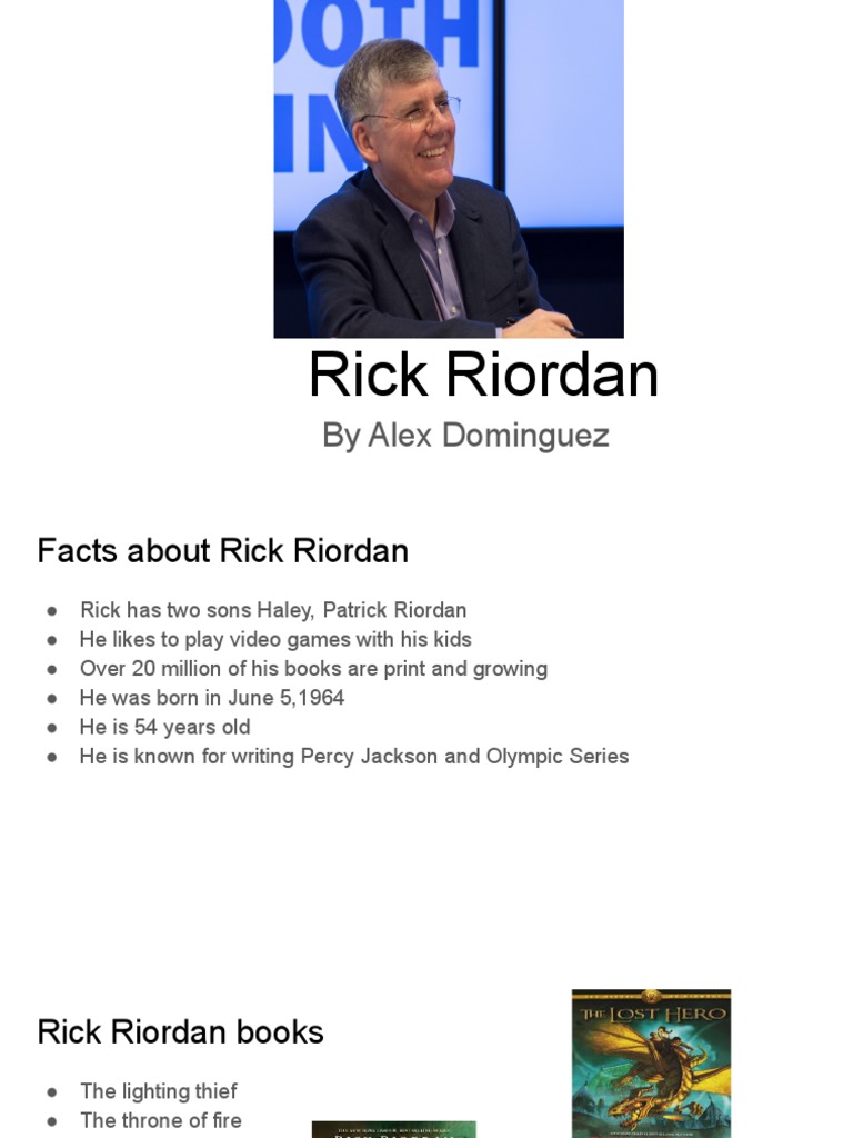 Rick Riordan | PDF | Rick Riordan | English Language Novels
