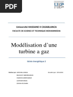 modélisation d'une turbine a gaz