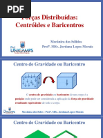 Forças Distribuídas - Centróides e Baricentros - Aula Ministrada 2019