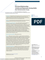 Assessment of Bidirectional Relationships Between Physical Activity and Depression Among Adults A 2-Sample Mendelian Randomization Study