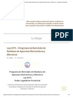 Ley 9373 - Programa de Reciclado de Residuos de Aparatos Electrónicos y Eléctricos - Argentina Ambiental