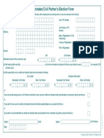 Civil Partner Election Form