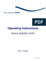 Operating Instructions for Berthing at Gavle Energy Port