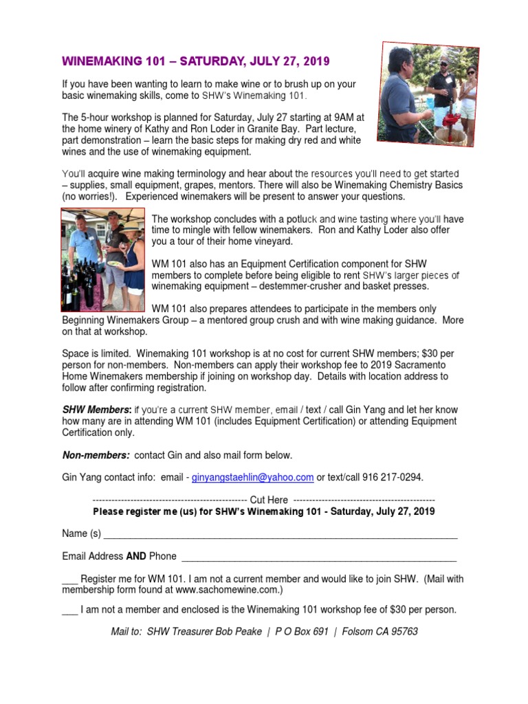 Winemaking 101 PDF Winemaking Winery