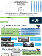 Propuesta arquitectónica para hospital en Maturín