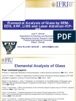 El Ement Al Analysis of Glass by SEM-EDS, X RF, LI BS and Laser Abl ation-ICP - MS