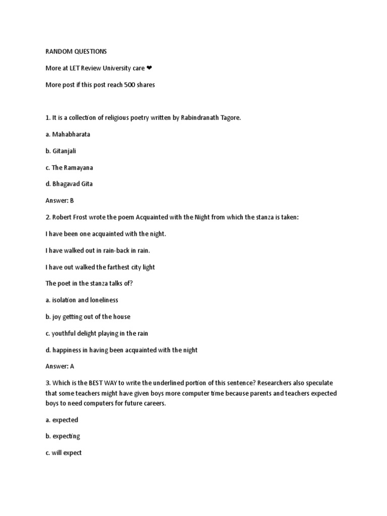 Random Question | PDF | Greenhouse Effect | Atmosphere