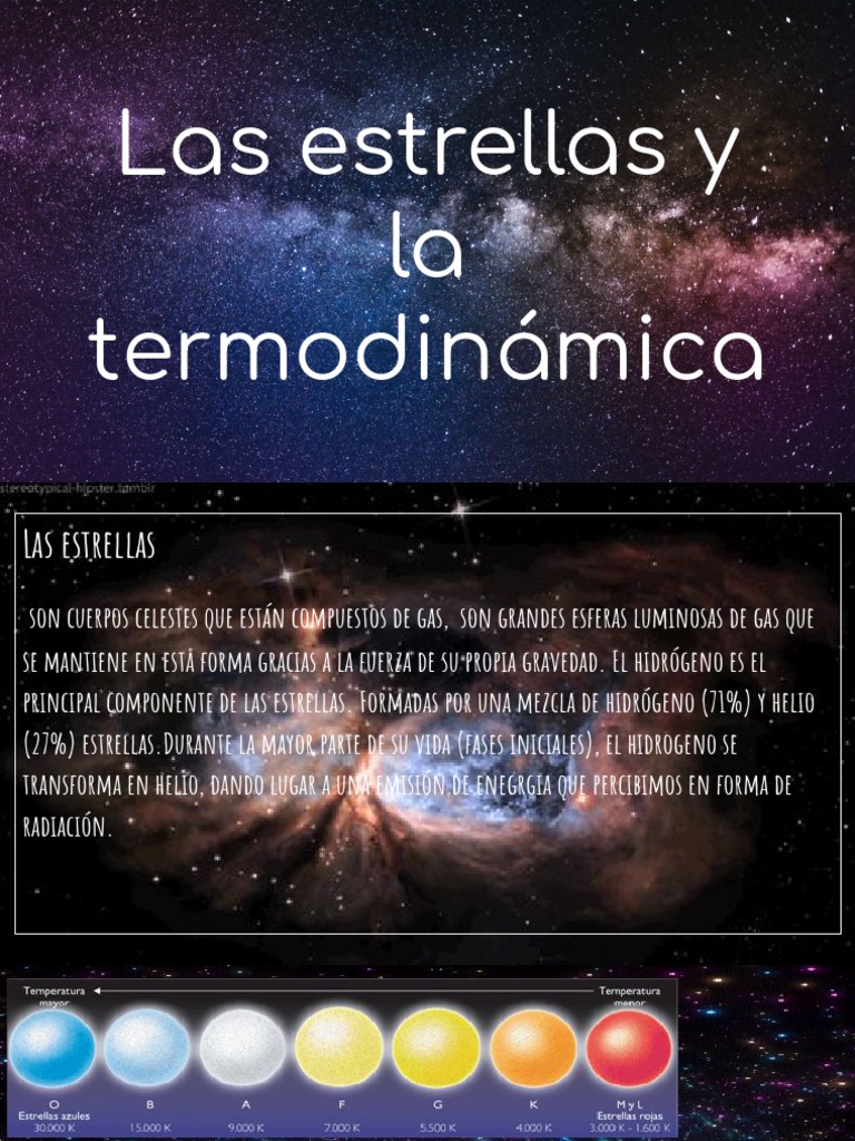 Estrellas y La Termodinamica | PDF | Estrellas | Supernova