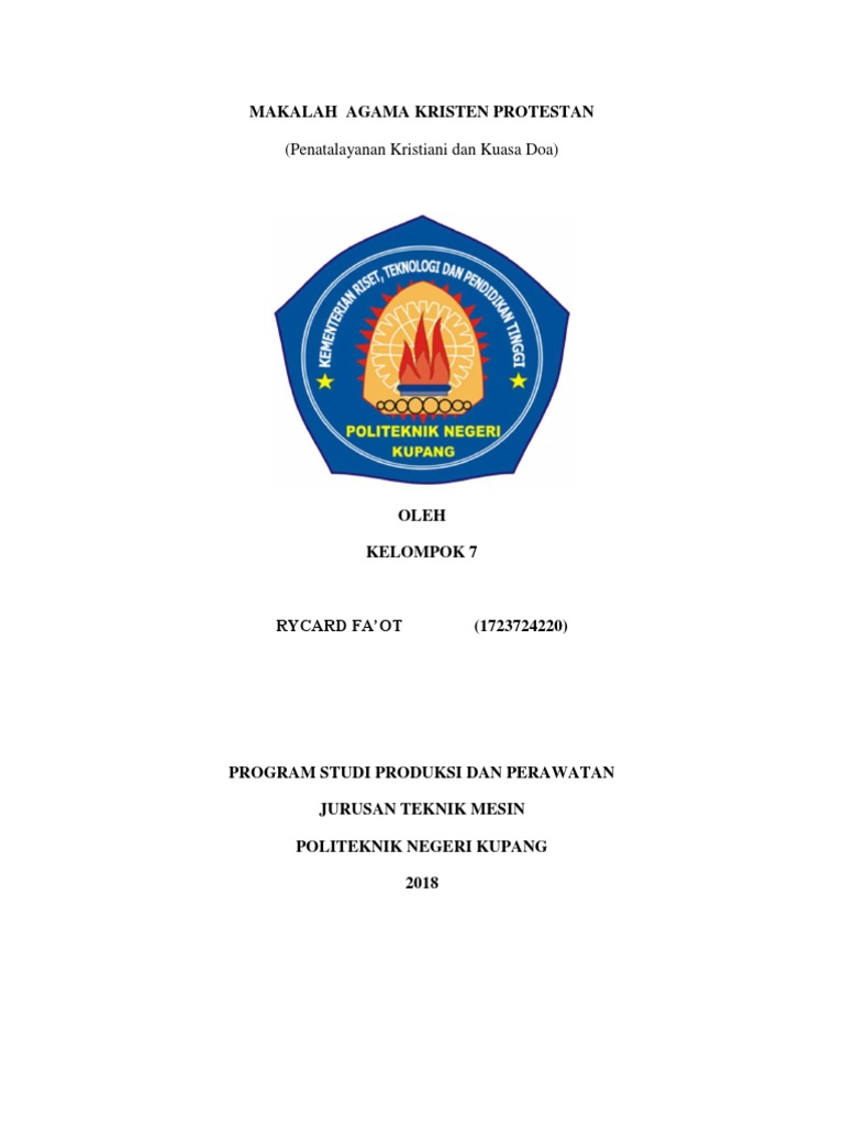 Makalah Agama Kristen Protestan
