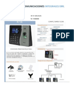 Reloj Biometrico k14 RCH