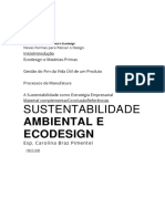 Sustentabilidade Ambiental e Ecodesign