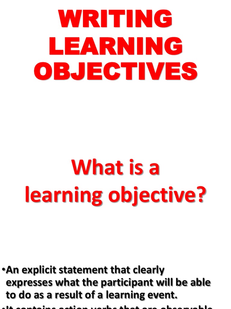 Terminal vs Enabling Objectives Attitude (Psychology) Competence
