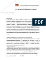 Derecho Animal en La Legislación de La República Argentina.