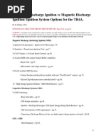 CAPACITIVE DISCHARGE IGNITION Vs MAGNETIC DISCHARGE IGNITION PDF