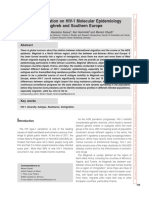 Impact of Immigration On HIV-1 Molecular Epidemiology in West Africa, Maghreb and Southern Europe