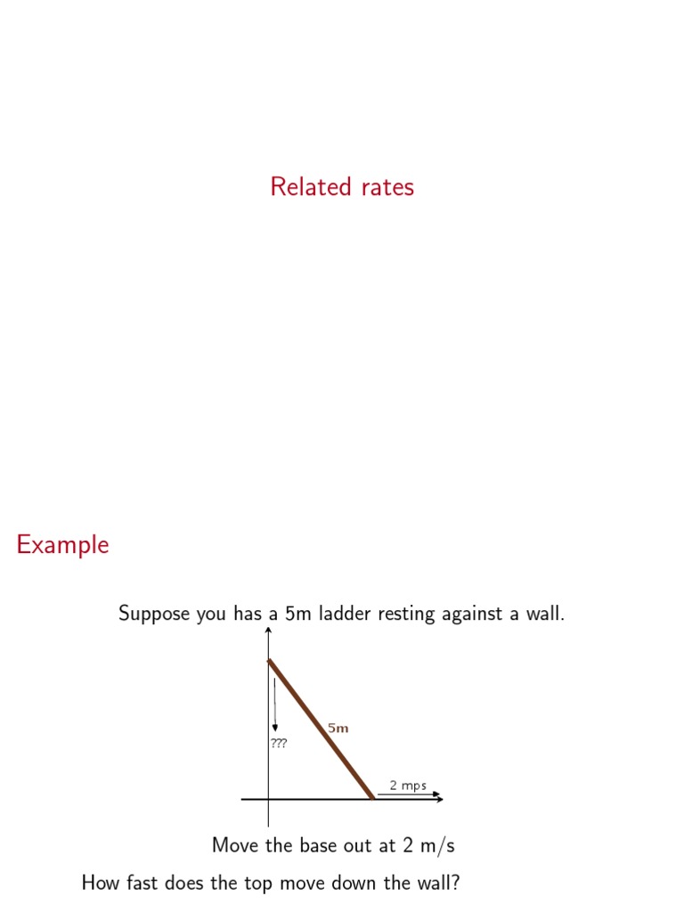 Related Rates Problems and Solutions | PDF | Function (Mathematics) | Angle