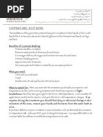 Contrast Bath Instructions for Hands and Feet | PDF